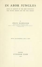 Cover of: In Abor jungles by Hamilton, A.