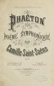 Cover of: Phaéton: poème symphonique, op. 39.