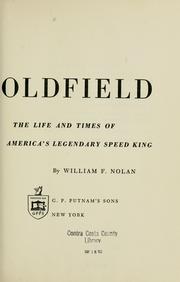 Cover of: Barney Oldfield by William F. Nolan