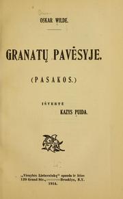 Cover of: Granatu pavesyje. by Oscar Wilde