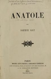 Cover of: Anatole by Sophie Gay