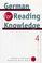 Cover of: German for reading knowledge