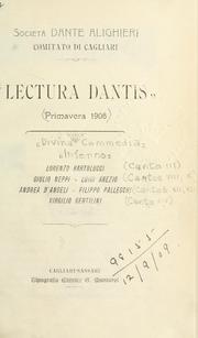 Cover of: Lectura Dantis. by 