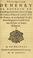 Cover of: Declaration de Henry de Bovrbon