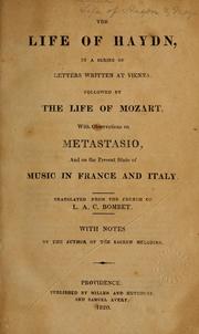 Cover of: The life of Haydn | Stendhal