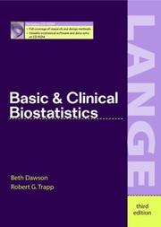 Cover of: Basic & Clinical Biostatistics by Beth K. Dawson