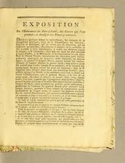 Cover of: Exposition de l'événement du Fort-Liberté, des causes qui l'ont produit, et analyse des pièces y relatives.