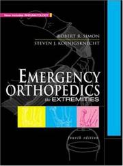 Cover of: Emergency Orthopedics | Robert R. Simon
