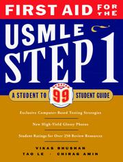 Cover of: First Aid for the USMLE Step 1: A Student to Student Guide