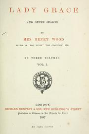 Cover of: Lady Grace, and other stories
