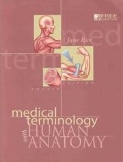 Cover of: Medical terminology with human anatomy by Jane Rice