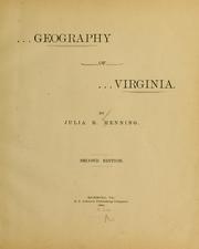 Cover of: Geography of Virginia