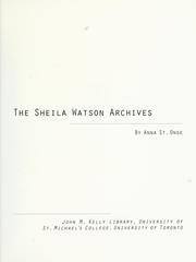 The Sheila Watson Archives