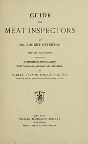 Guide for meat inspectors by Robert von Ostertag