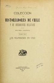 Cover of: Los Holandeses en Chile. by José Toribio Medina