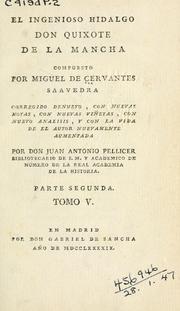 Cover of: El ingenioso hidalgo Don Quixote de la Mancha by Miguel de Cervantes Saavedra