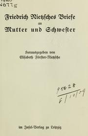 Cover of: Gesammelte Briefe by Friedrich Nietzsche