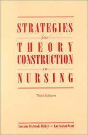 Cover of: Strategies for theory construction in nursing by Lorraine Olszewski Walker