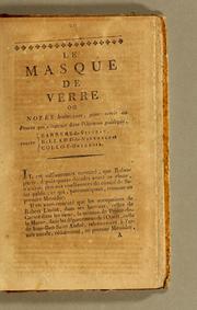 Cover of: Le Masque de verre by 