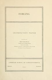 Cover of: Forging by American School (Chicago, Ill.)
