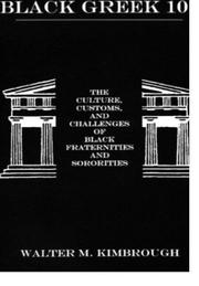 Cover of: Black Greek 101 by Walter M. Kimbrough