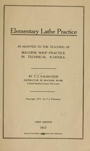 Elementary lathe practice