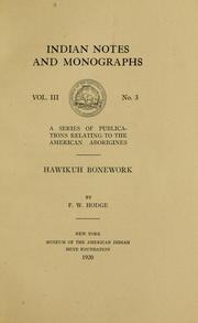 Cover of: Hawikuh bonework