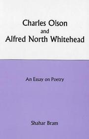 Charles Olson and Alfred North Whitehead by Shahar Bram, Batya Stein