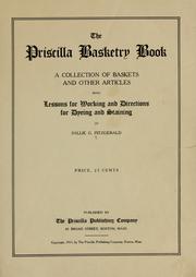 Cover of: The Priscilla basketry book