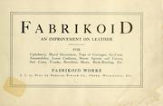 Fabrikoid, an improvement on leather...