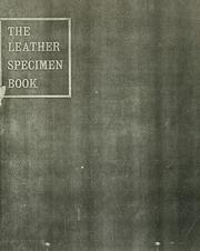 Cover of: The leather specimen book
