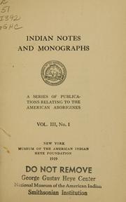 Cover of: Bibliography of Fray Alonso de Benavides by Frederick Webb Hodge