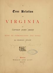 Cover of: A true relation of Virginia