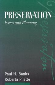 Cover of: Preservation by 
