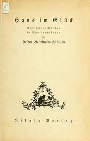 Cover of: Hans im Glück: ein kleines Märchen in Schattenbildern