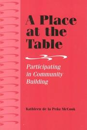 Cover of: A place at the table: participating in community building