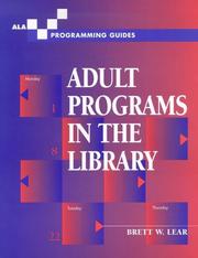 Adult programs in the library by Brett W. Lear