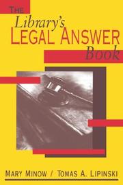The library's legal answer book by Mary Minow
