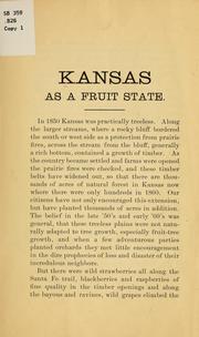 Cover of: Kansas as a fruit state by William H Barnes