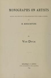 Cover of: Van Dyck