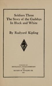 Cover of: Soldiers three by Rudyard Kipling
