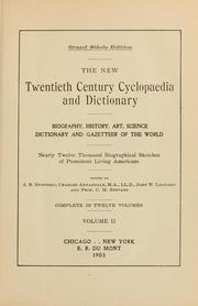 Cover of: The New twentieth century cyclopaedia and dictionary by 