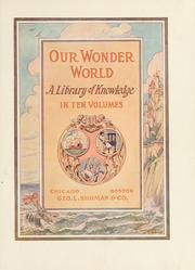 Cover of: Our wonder world