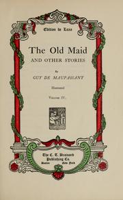 Cover of: The old maid, and other stories.