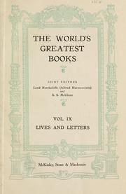 Cover of: Lives and letters