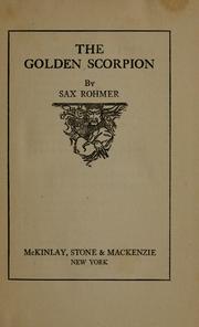 Cover of: The golden scorpion.