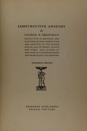 Cover of: Constructive anatomy