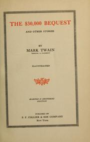Cover of: The $30,000 bequest by Mark Twain