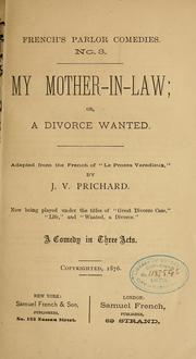 Cover of: My mother-in-law ...