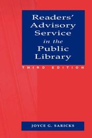 Cover of: Readers' advisory service in the public library by Joyce G. Saricks